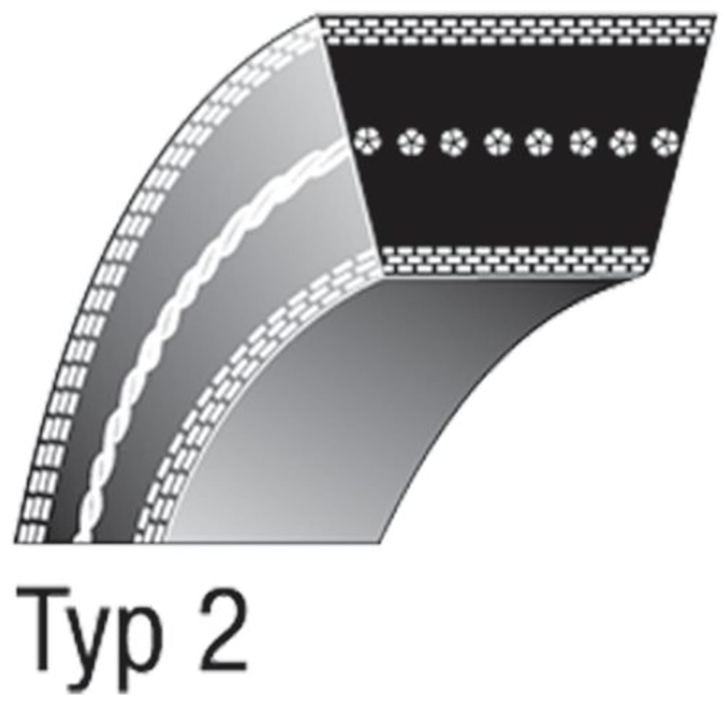 Keilriemen 13,00 x 2.660 mm Lw/1/2'' x 104,5" für MTD Aufsitzmäher, Schneefräse