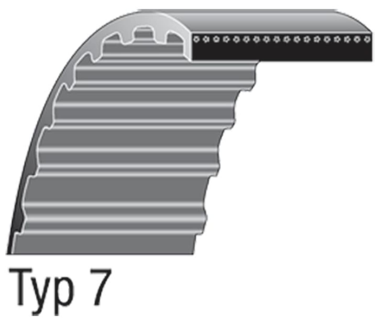 Keilriemen 550-5M-15 für Messerwelle,