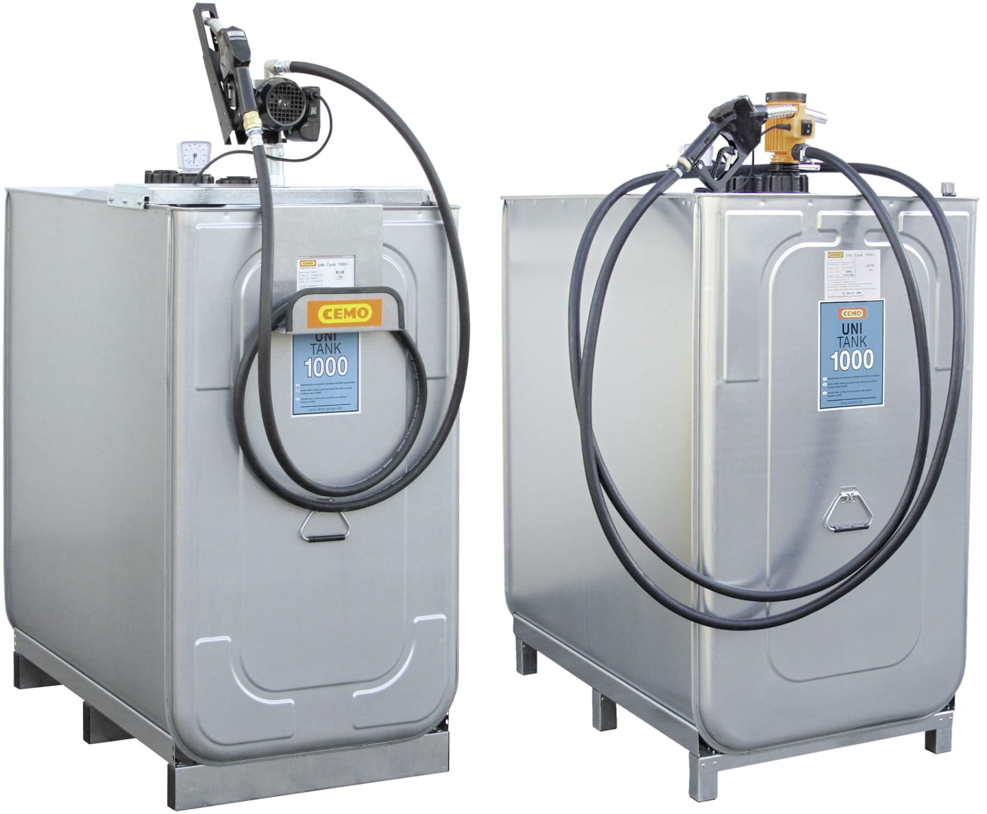 Cemo Tankanlage "Uni" 1.000 l, für Diesel; RME, stationär, 230 V-Pumpe, stationär, Einsteigerpaket