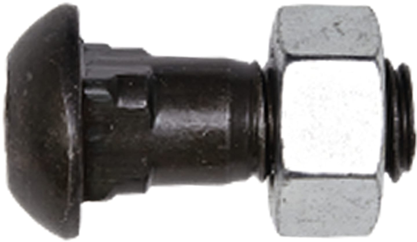 Industriehof® Flachrundschraube M 12 x 1,75 x 30 - 10.9, mit Mutter, 30.038