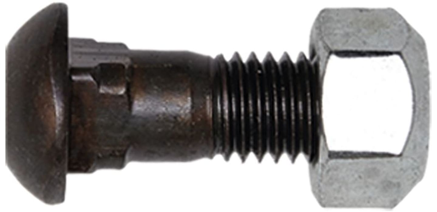 Industriehof® Flachrundschraube M 12 x 1,75 x 35 - 10.9, mit Mutter, 30.039