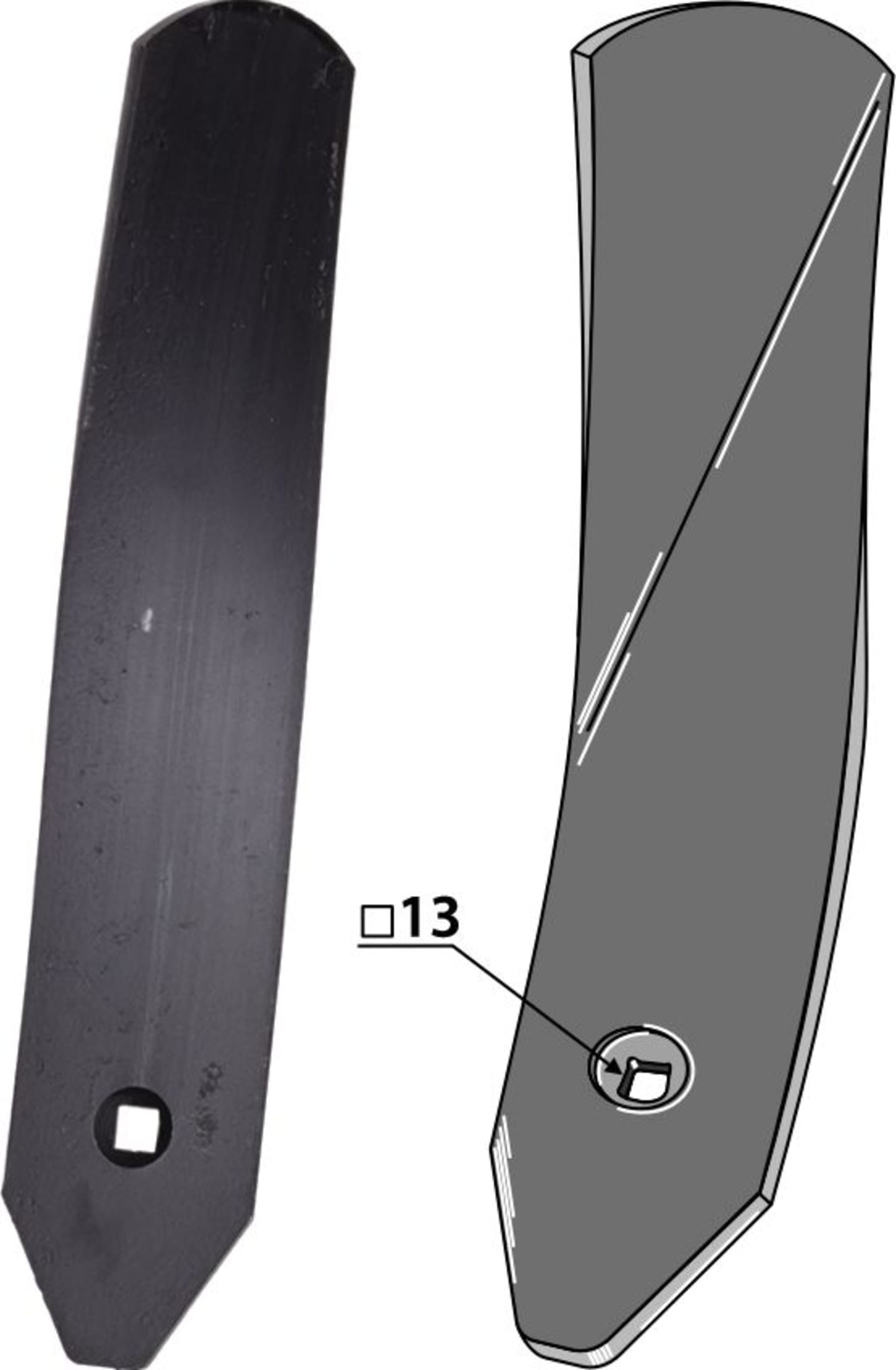 Industriehof® Randleitblech links/rechts 420 x 80 x 8 mm für Köckerling: Topmix