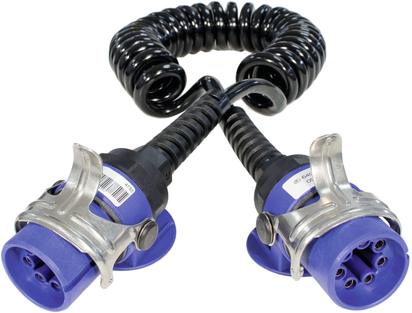 Brigade® Spiralkabel für BE-Serie, Trennstelle mit ABS-Steckdosen, 7-polig, 4750