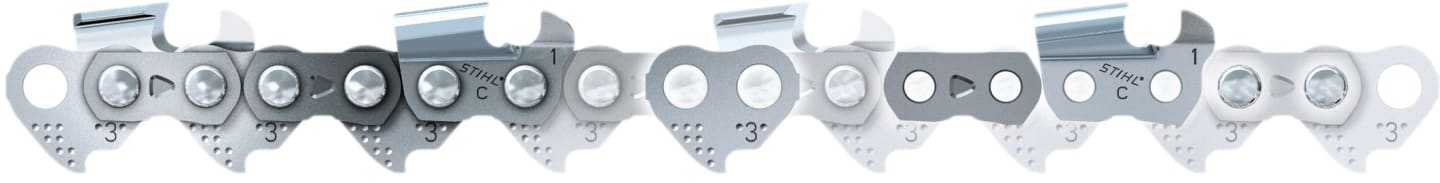STIHL Sägekette "Rapid Micro" 3/8" .050"/1,3 mm, 1.640 Treibglieder, Halbmeißel, Rollenware, 3650 000 1640