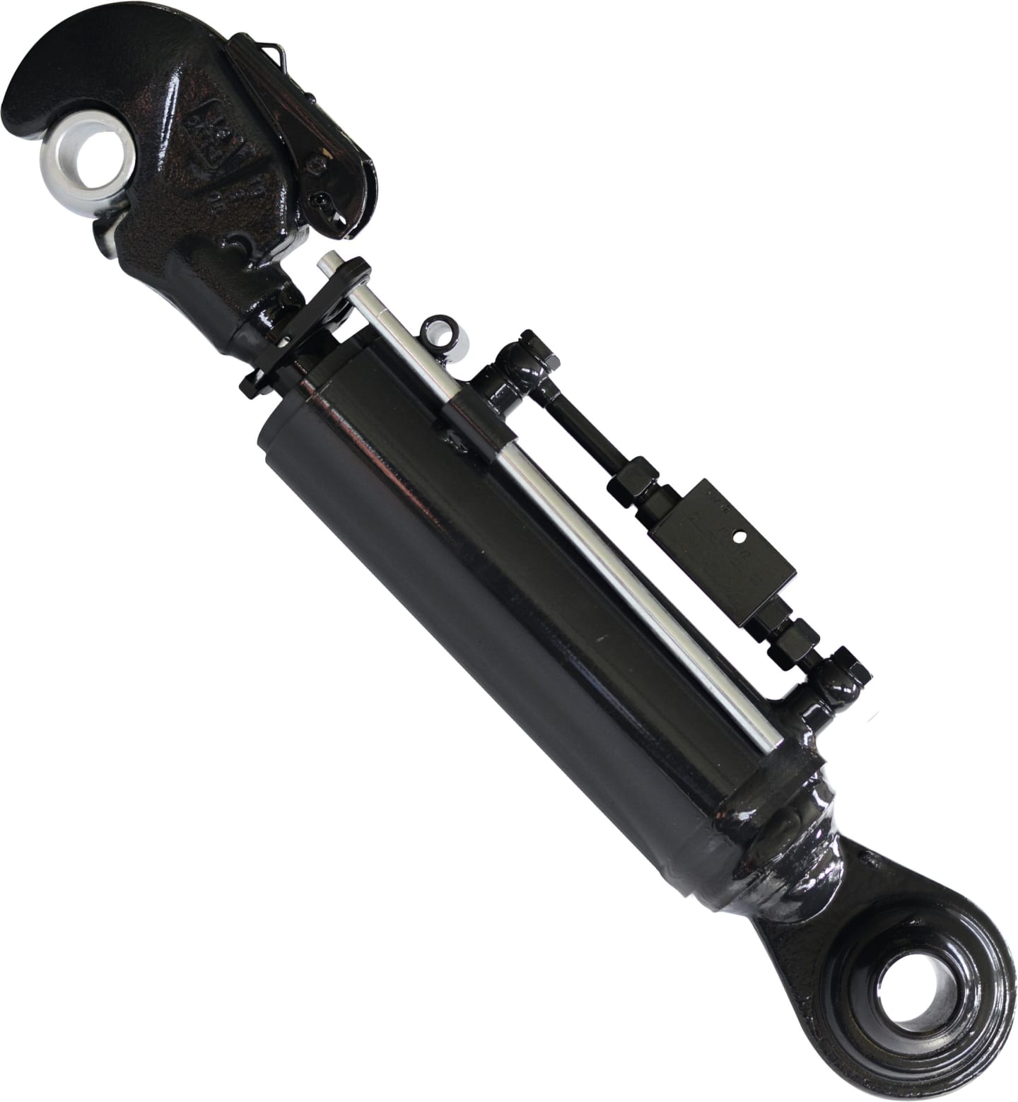Hydraulischer Oberlenker Kat. 3/3 (32 mm), Länge 641 – 921 mm, mit Fanghaken und Kugelgelenk