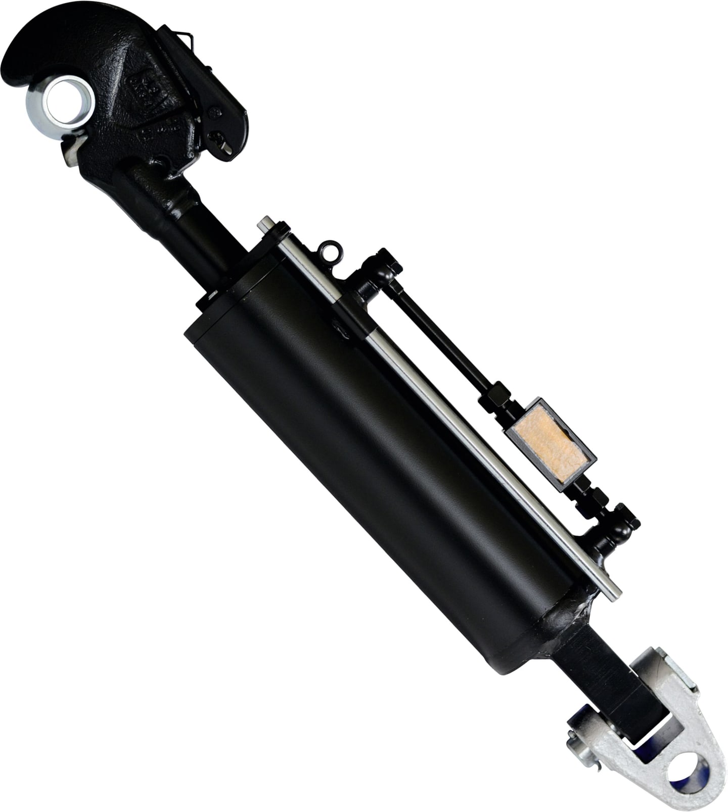 Hydraulischer Oberlenker Kat. 3/3 (32 mm), Länge 700 – 940 mm, mit Fanghaken und Gabelgelenk