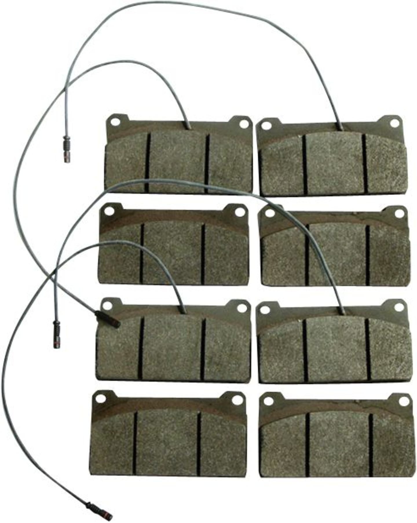 Bremsklotzsatz 150 x 81 x 20,3 mm, 8 St., mit Warnkontakt, für Traktor Mercedes-Benz MB-Trac, Unimog
