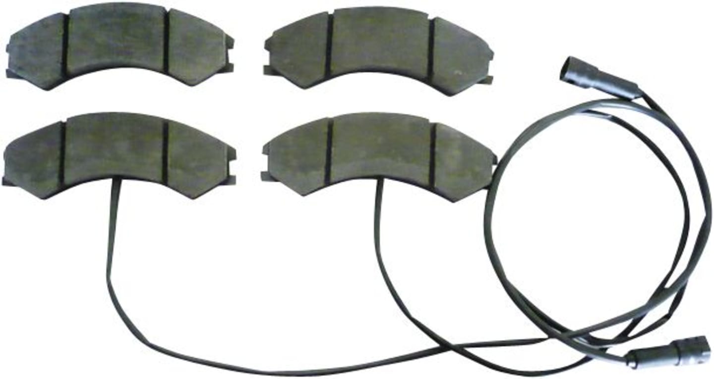 Bremsklotzsatz 150 x 58 x 17 mm, 4 St., mit Warnkontakt, für Kommunalfahrzeug Multicar M 26