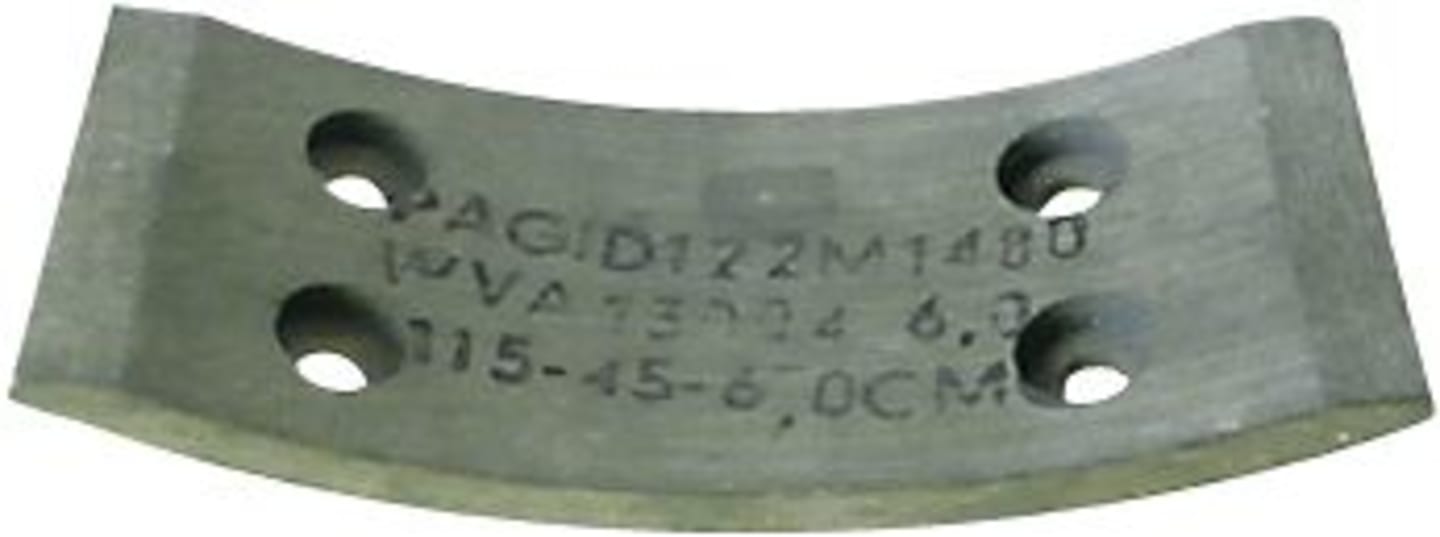 Bremsbelag 115 x 45 x 6 mm, 4 Bohrungen, für Traktor Deutz-Fahr D, F1, F2