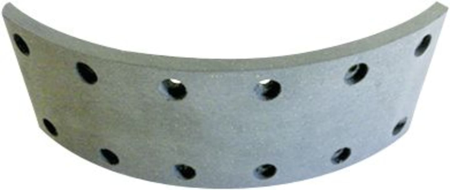 Bremsbelag 207 x 70 x 7 mm, 12 Bohrungen, für Fußbremse Traktor Deutz-Fahr Agroprima, Agroxtra, D 07, DX