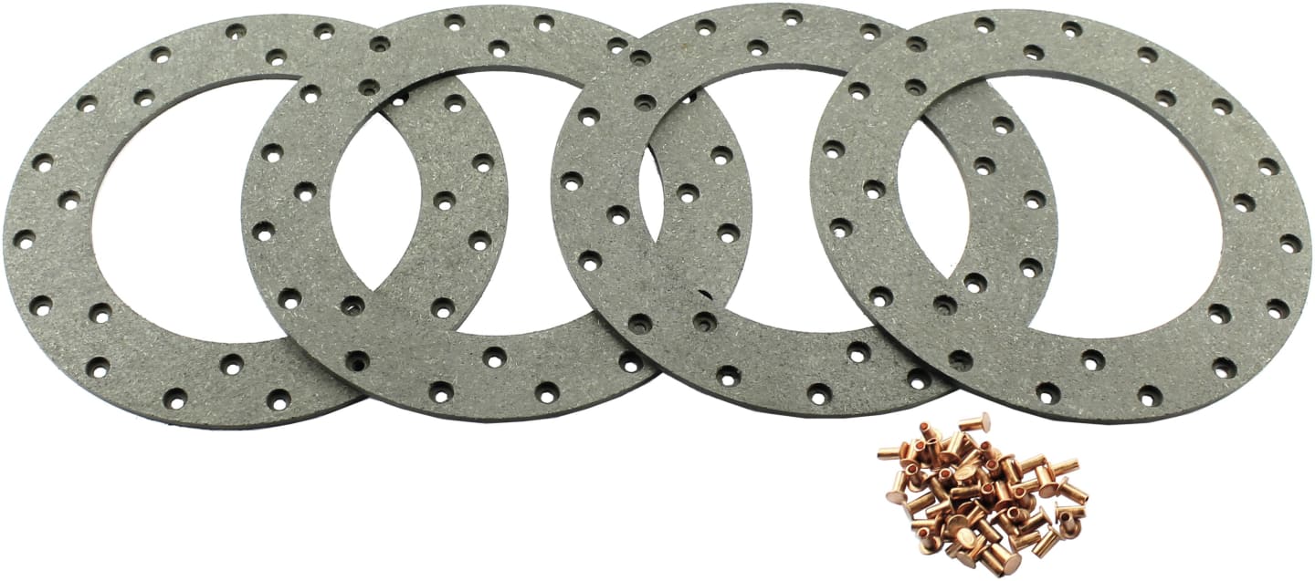 Ringbelagsatz 150 x 228 x 4,7 mm, für Scheibenbremse Traktor Deutz-Fahr D 06, D 07, DX, DX 3, Intrac, 4 St.