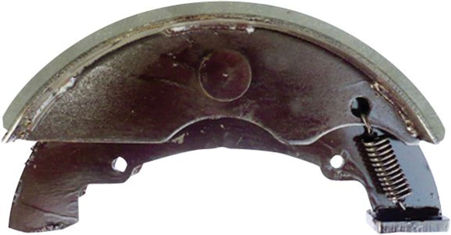 Bremsbacke 300 x 80 mm sekundär, für Achse Rinner, mit Rückfahrautomatik