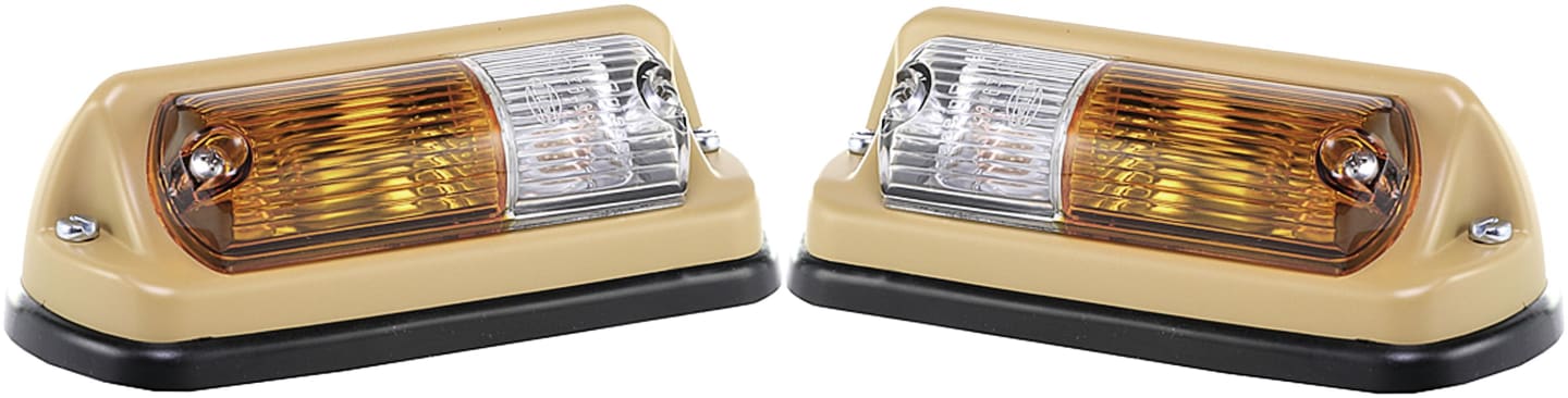 Hella® Blink- und Positionsleuchte quadratisch, links/rechts, 160 x 65 x 50 mm, Befestigung Einbau; 2 St. Schraube M 5