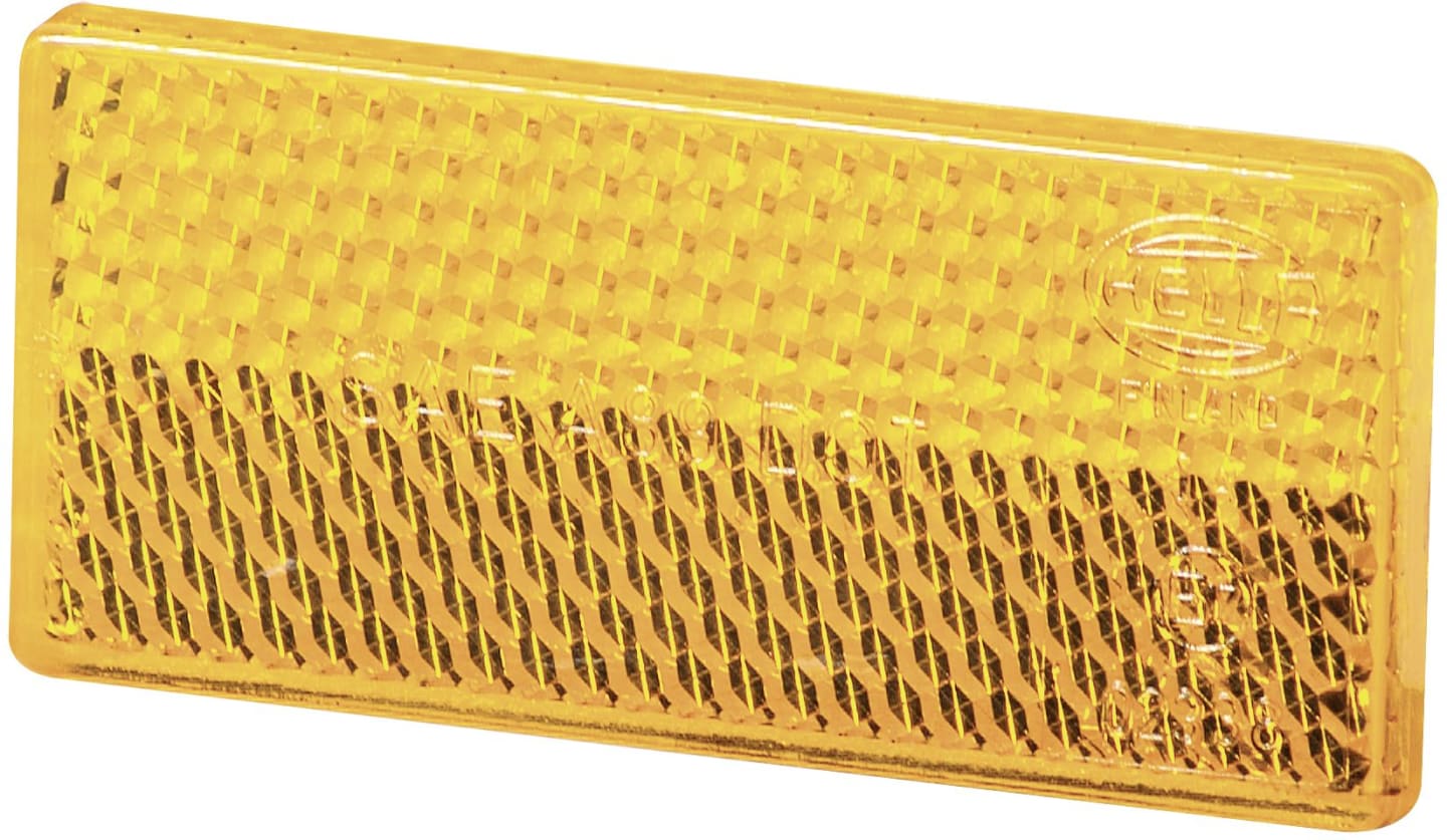 Hella® Seitenstrahler rechteckig, orange, 70 x 31,5 x 5 mm, selbstklebend, 8RA 004 412-001