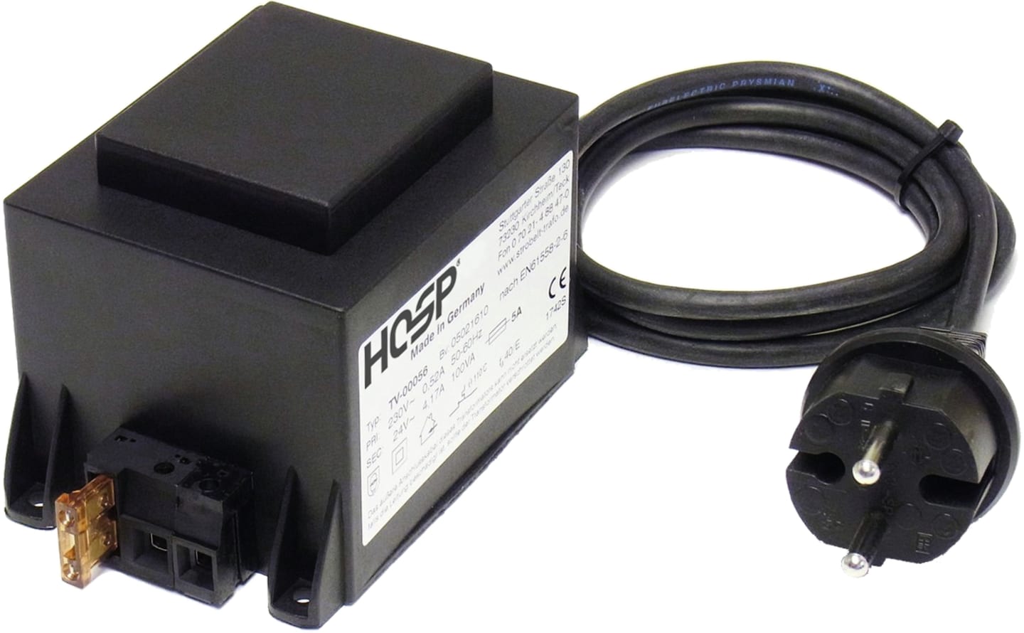 HOSP® Trafo 230 V/24 V, 100 W, für 2 Tränkebecken "HK/3", 12.0006