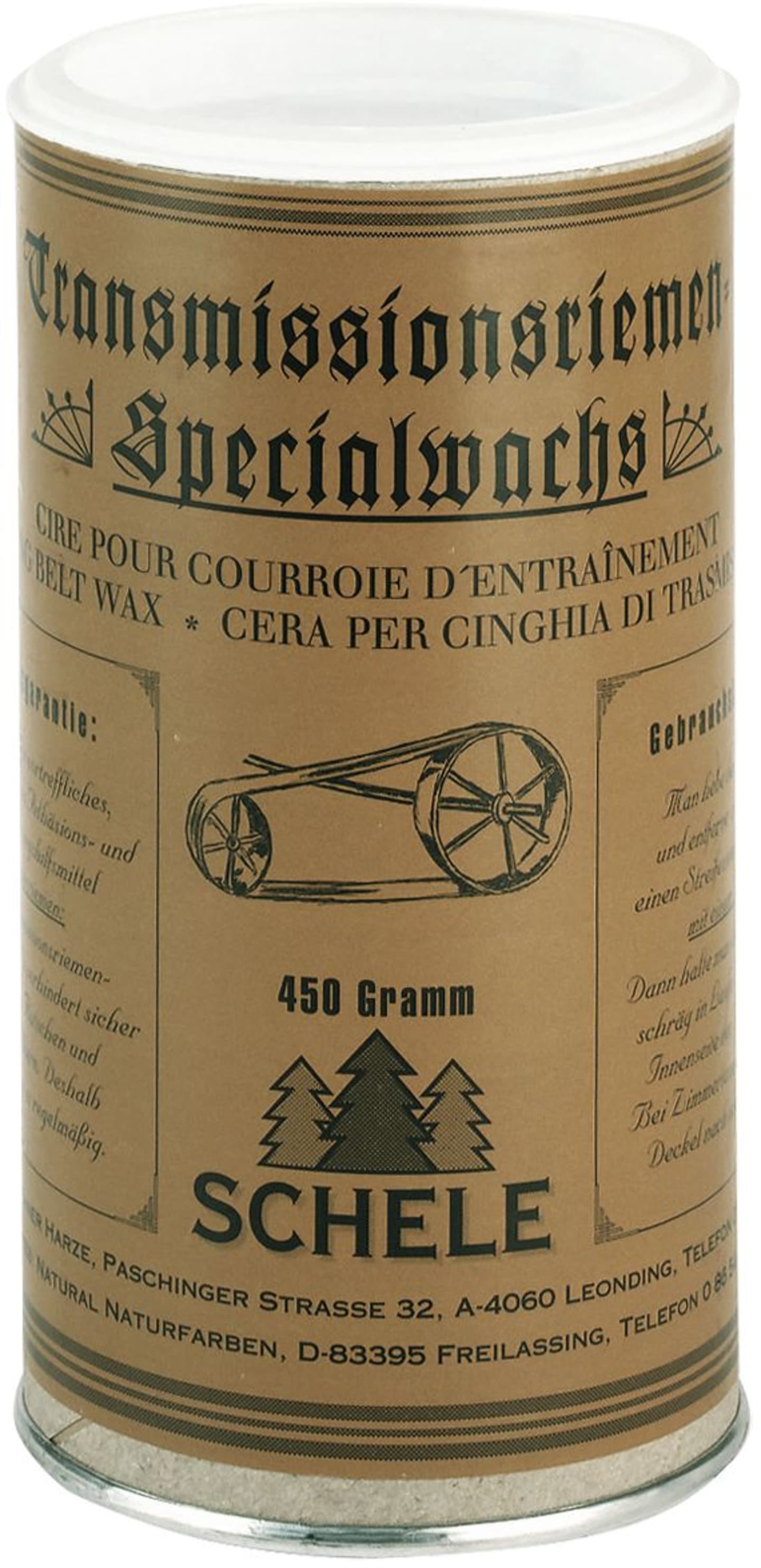 SCHELE Riemenwachs für Treibriemen 450 g, 2981