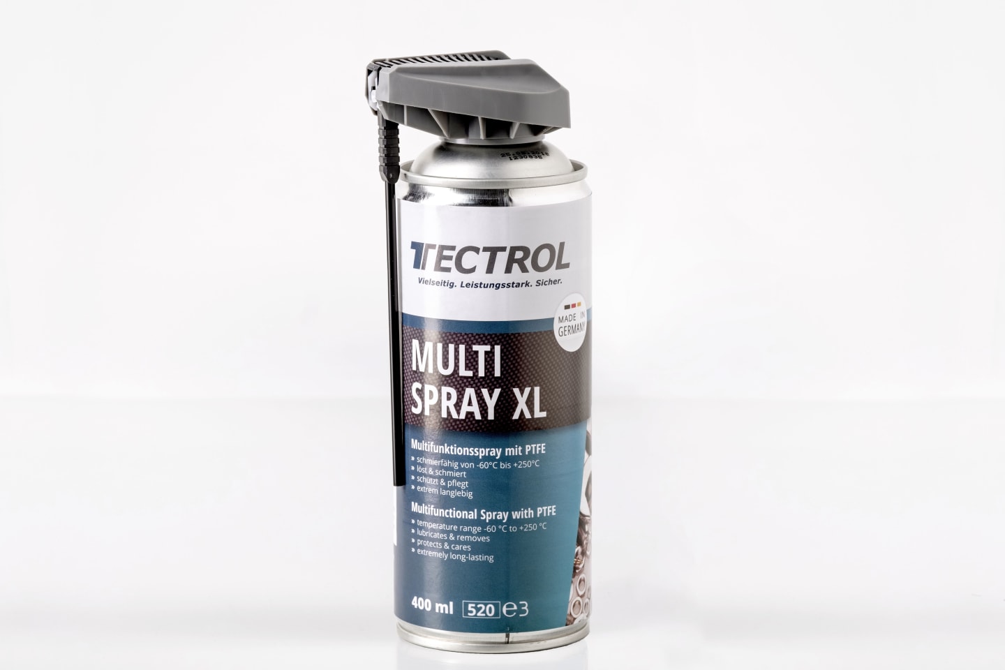 TECTROL MULTI SPRAY XL 400 ml Spray Multifunktionsspray, PTFE, Teflon, Kontaktspray, Keilriemenspray, Rostlöser