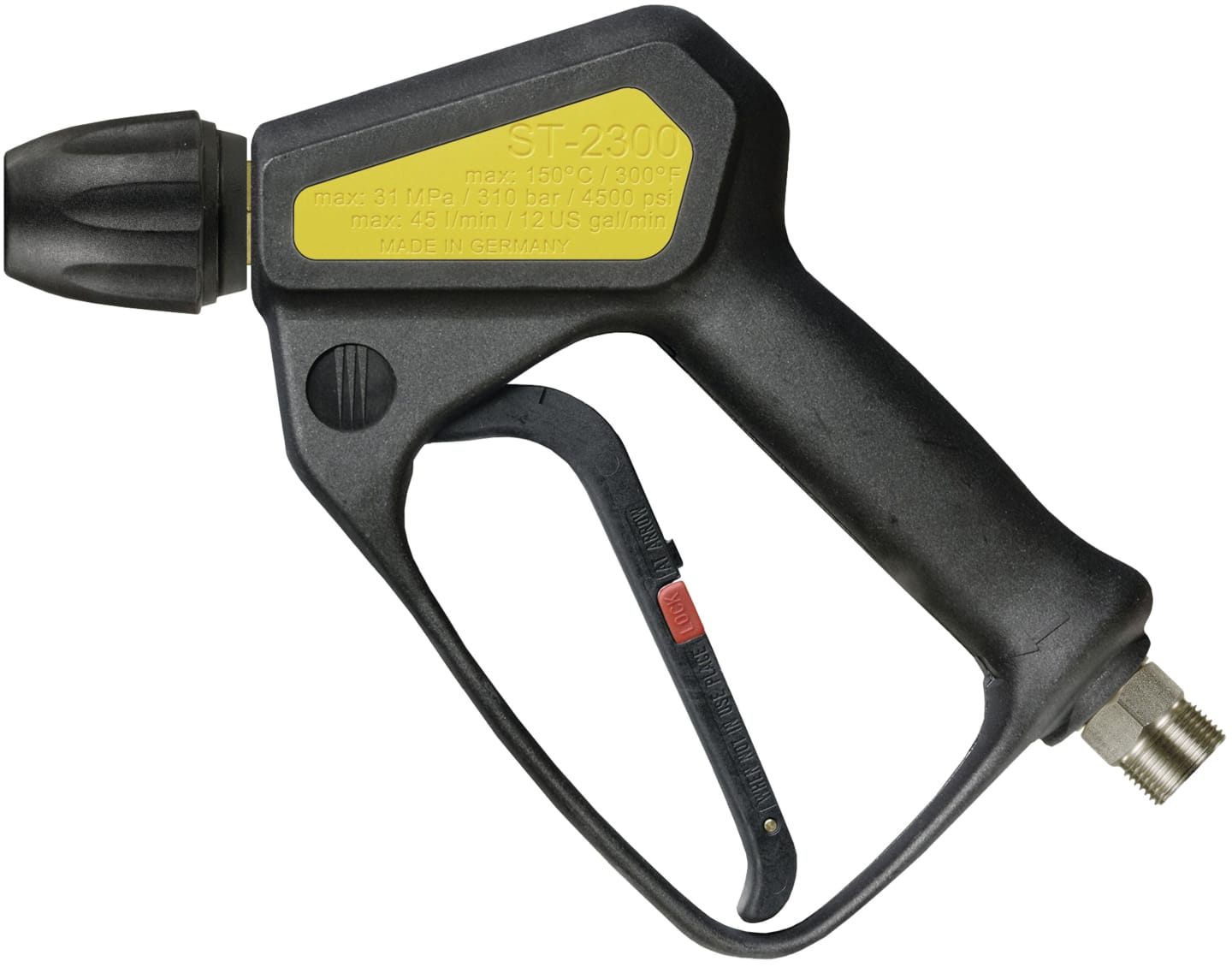 HD-Pistole "ST-2300" Eingang M 22 x 1,5 AG drehbar; Ausgang Kupplung KW