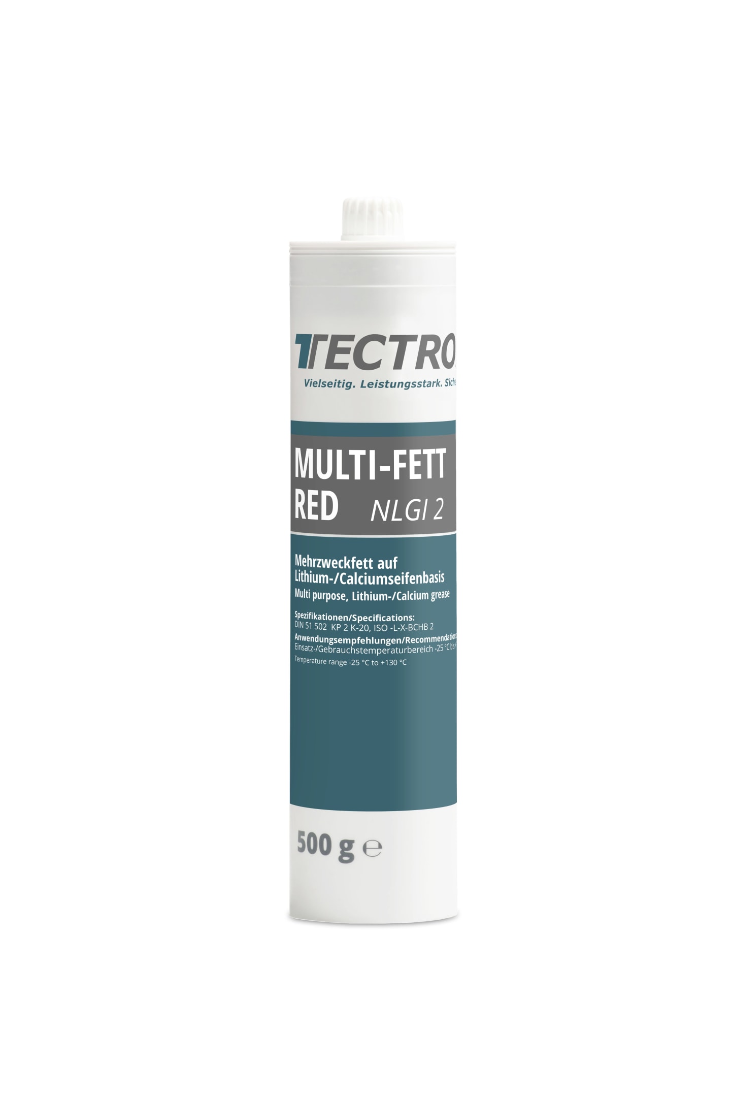TECTROL MULTI-FETT RED 500 g Systempatrone NLGI 2 Schmierfett, Lithium/Calcium, rot, Mehrzweckfett