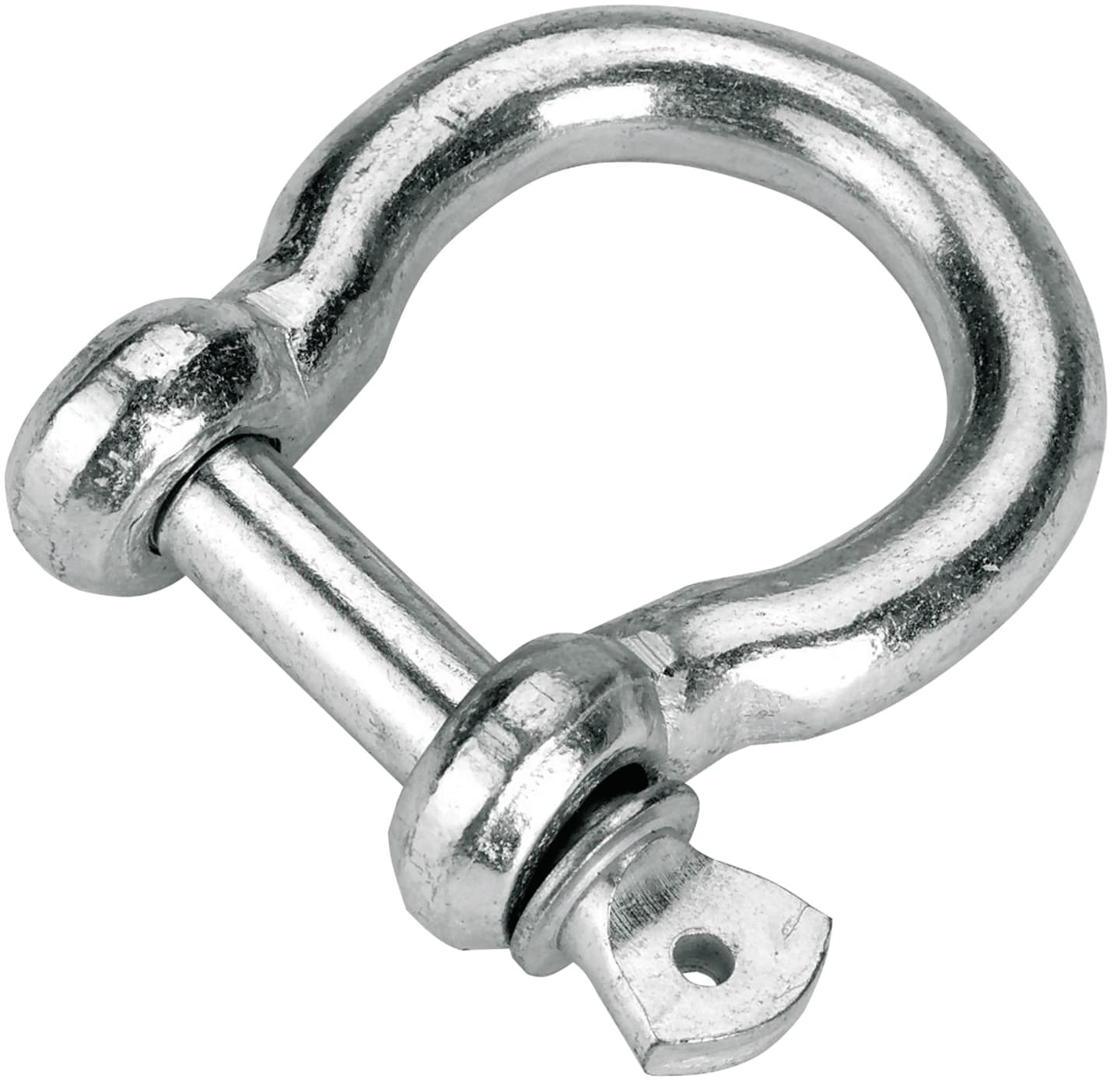 KERBL Schäkel 10 mm geschweift, Metall verzinkt, 3 St., 2225/3