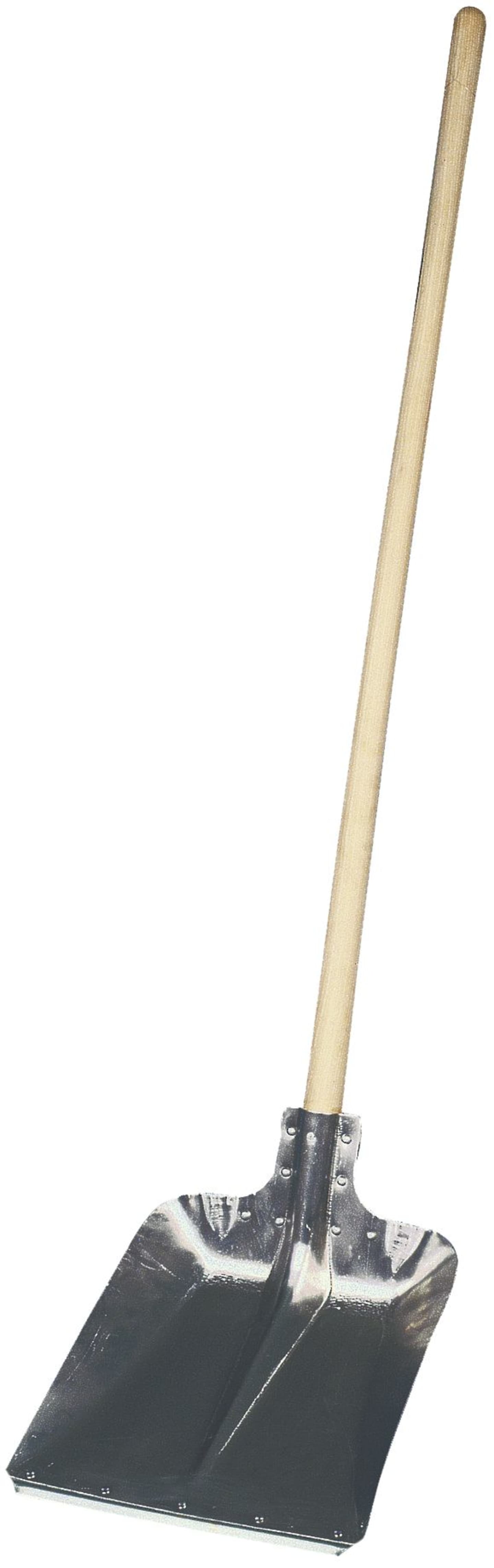 KERBL Aluschaufel mit Buchenstiel und Kante, Größe 9, Länge 135 cm, Materialstärke 2 mm, 29691