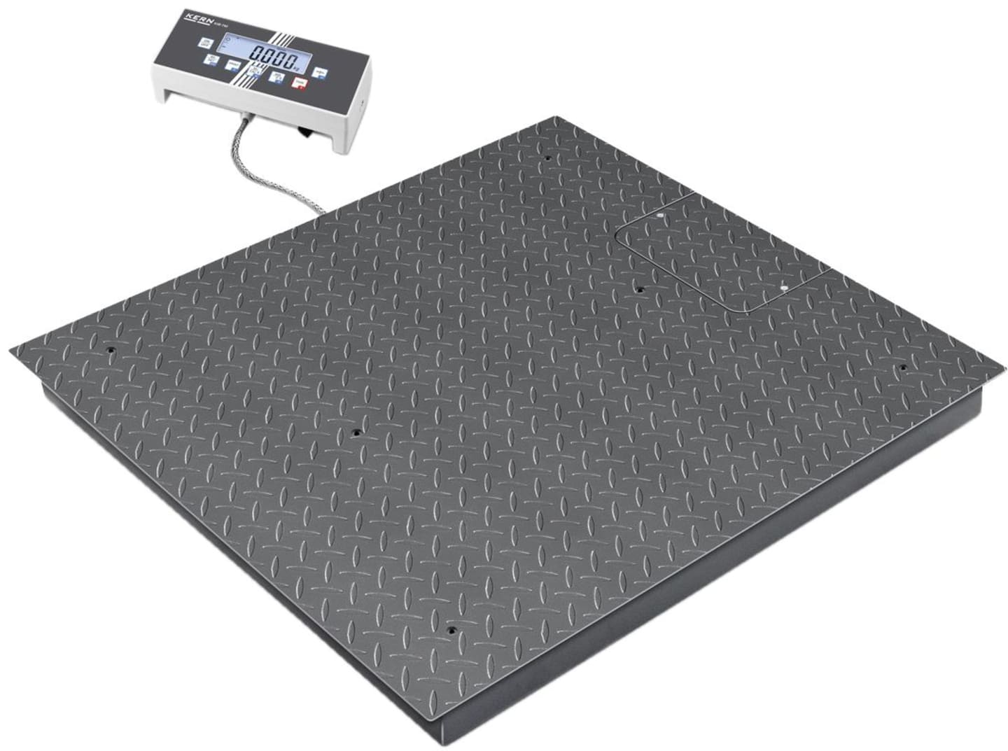 Kern® & Sohn Plattformwaage "BID 1T-4M" 10 – 1.500 kg, Wägeplatte B x T x H: 1.200 x 1.500 x 108 mm, BID 1T-4M