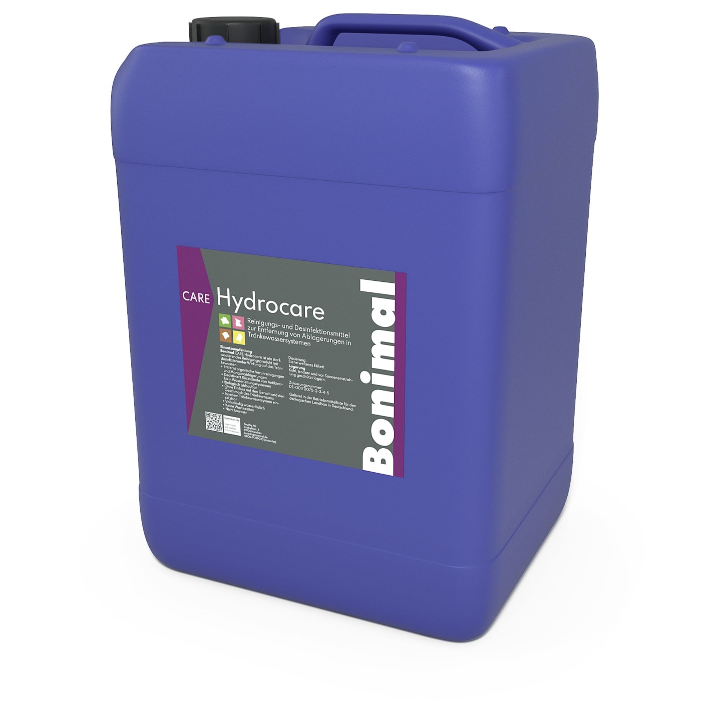 Bonimal CARE Hydrocare zur effektiven Reinigung und Desinfektion von Tränkwassersystem, beseitigt den Biofilm 10 l Kanister