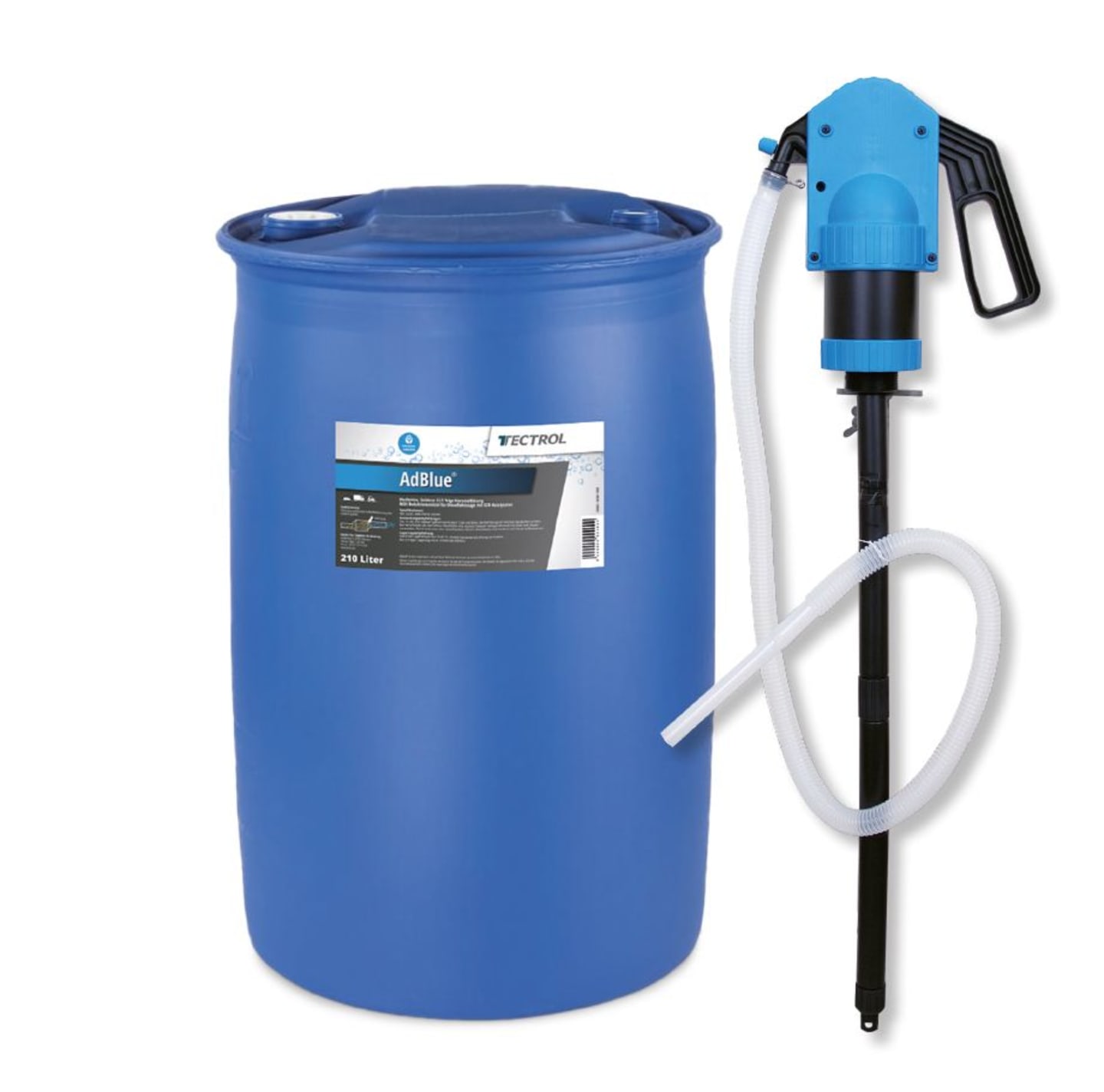 AdBlue® 210 l mit Pumpe Harnstofflösung ISO 22241 zur Abgasnachbehandlung