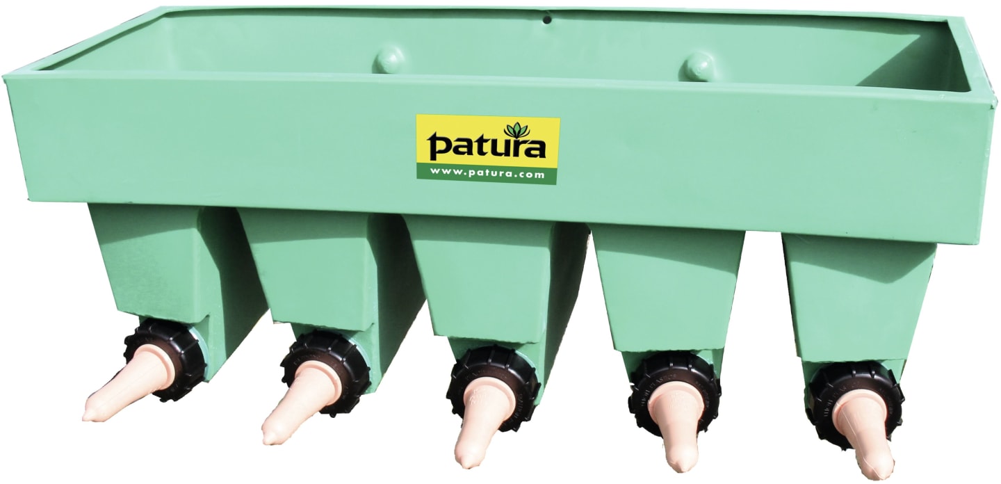 Patura Kälbertränkewanne 5 Sauger, mit Fächern, 365003