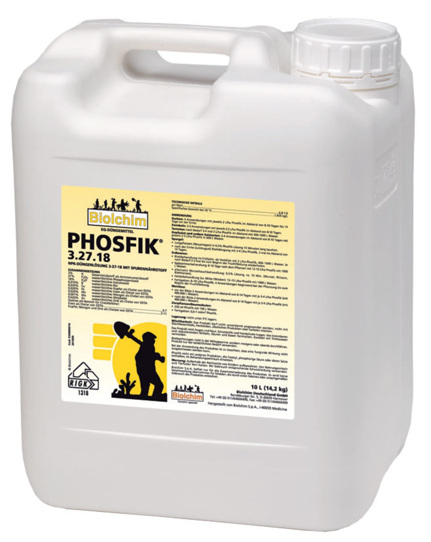 Christoffel PHOSFIK® 10 l Kanister flüssig