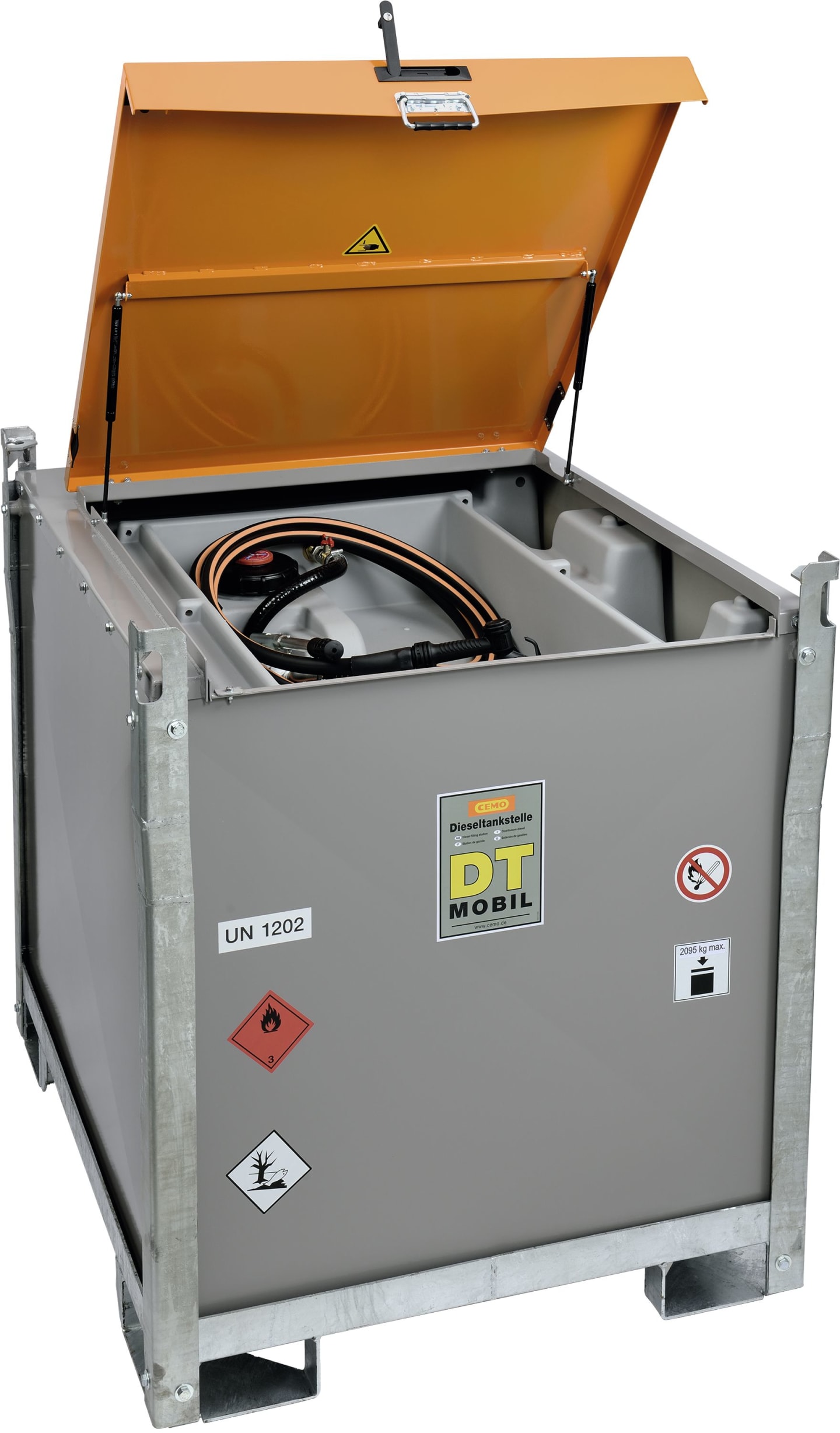 Cemo Tankanlage "DT-Mobil Pro hybrid8 Basic" 980 l für Diesel, mobil, mit ADR-Zulassung