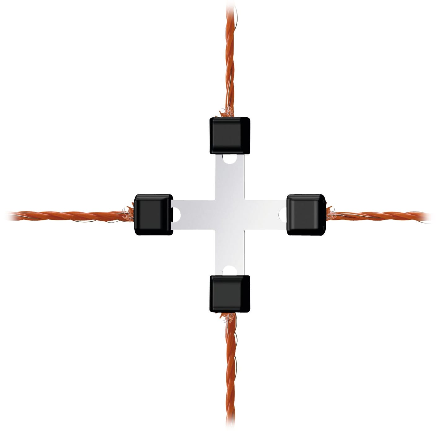 Ako Litzenverbinder "Litzclip®" kreuz Edelstahl, 5 St., 442014/056