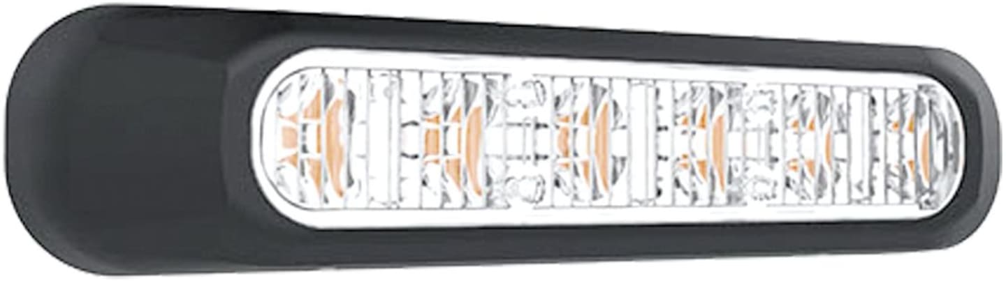 LED-Warnblinkleuchte oval, weiß, 132,7 x 28,2/35,4 x 28,0 mm, 12 – 36 V, 098 286 275
