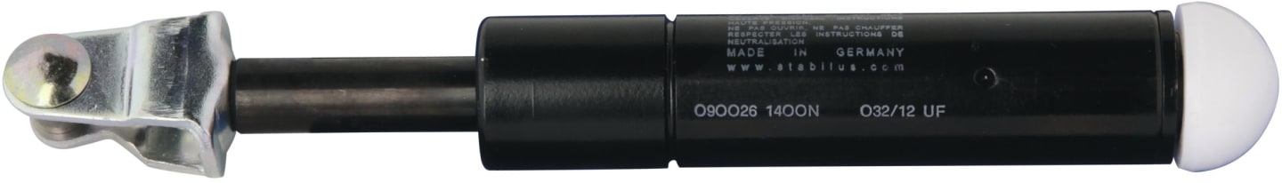 Gasdruckfeder 230 mm 1.400 N, für Frontscheibe Verdeck Fritzmeier M 701, 702, 703