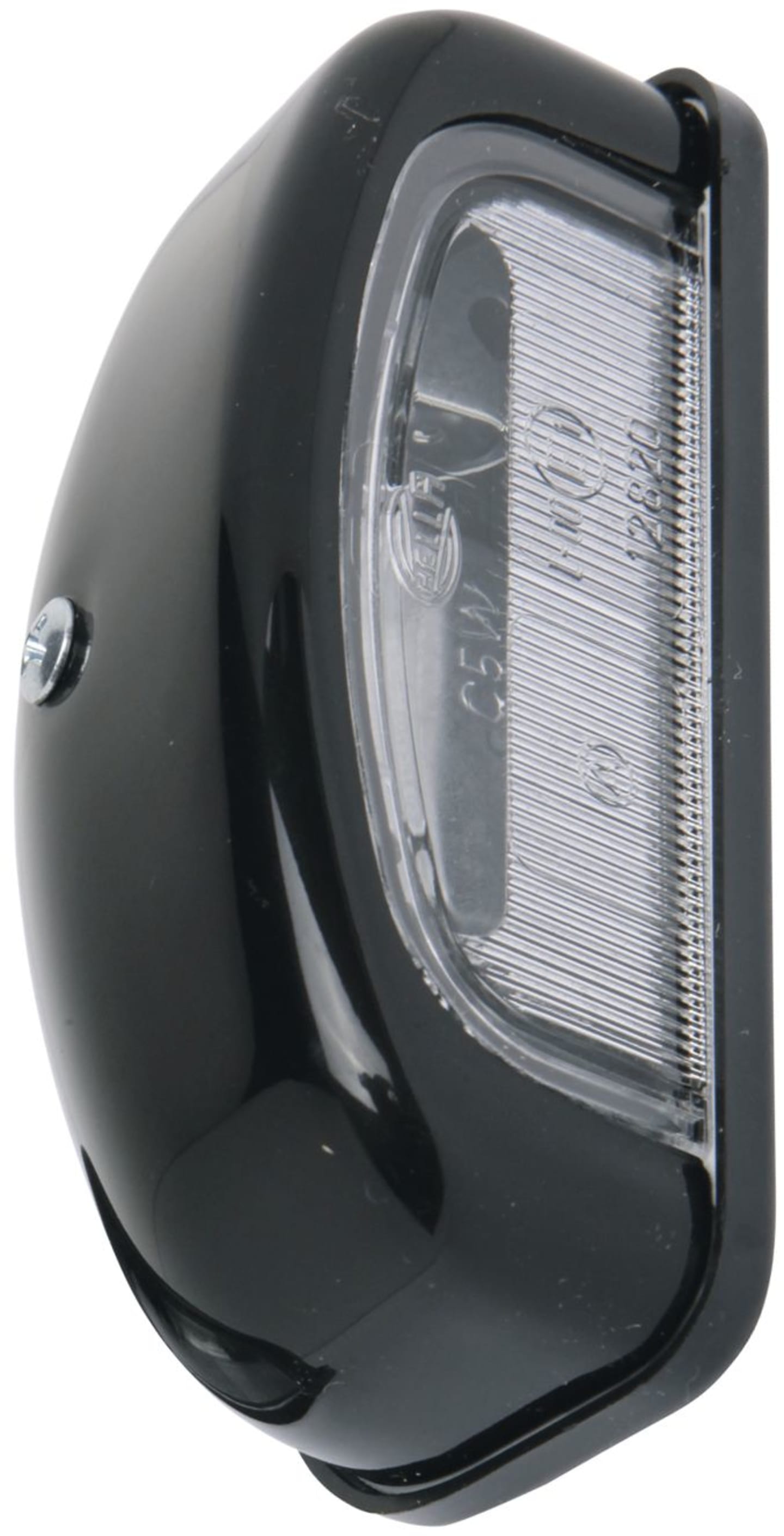 Hella® Kennzeichenleuchte hinten links/rechts, R10W, schwarz, oval, 105 x 55 x 40 mm, Sockel BA15s, 2KA 001 386-231