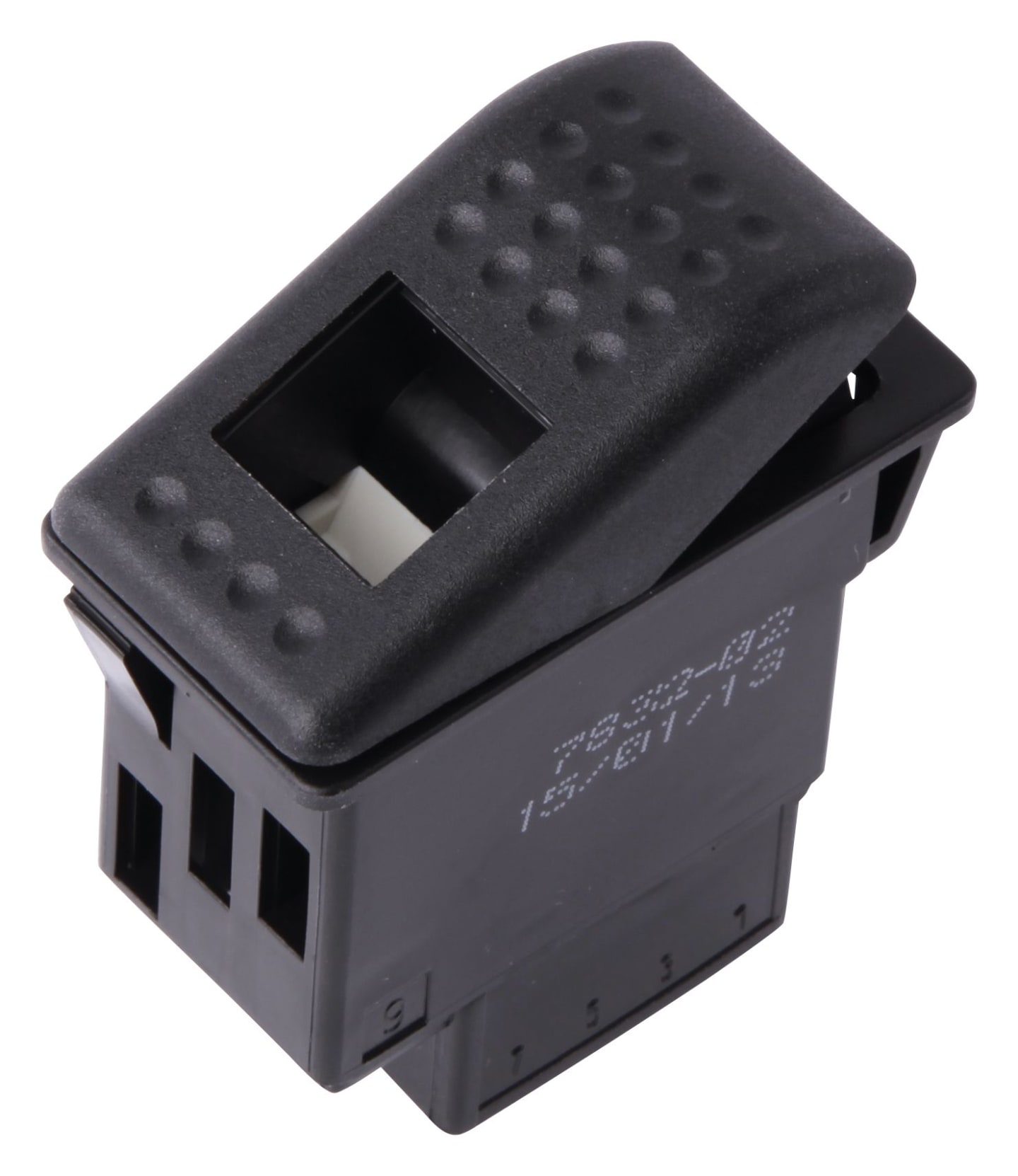 Hella® Wippschalter 12 V; 24 V, einstufig, ein Schaltkreis, 4 Ansclhüsse, mit Komfortfunktion; mit Auffindbeleuchtung; mit Funktionsbeleuchtung, 6EH 007 832-021