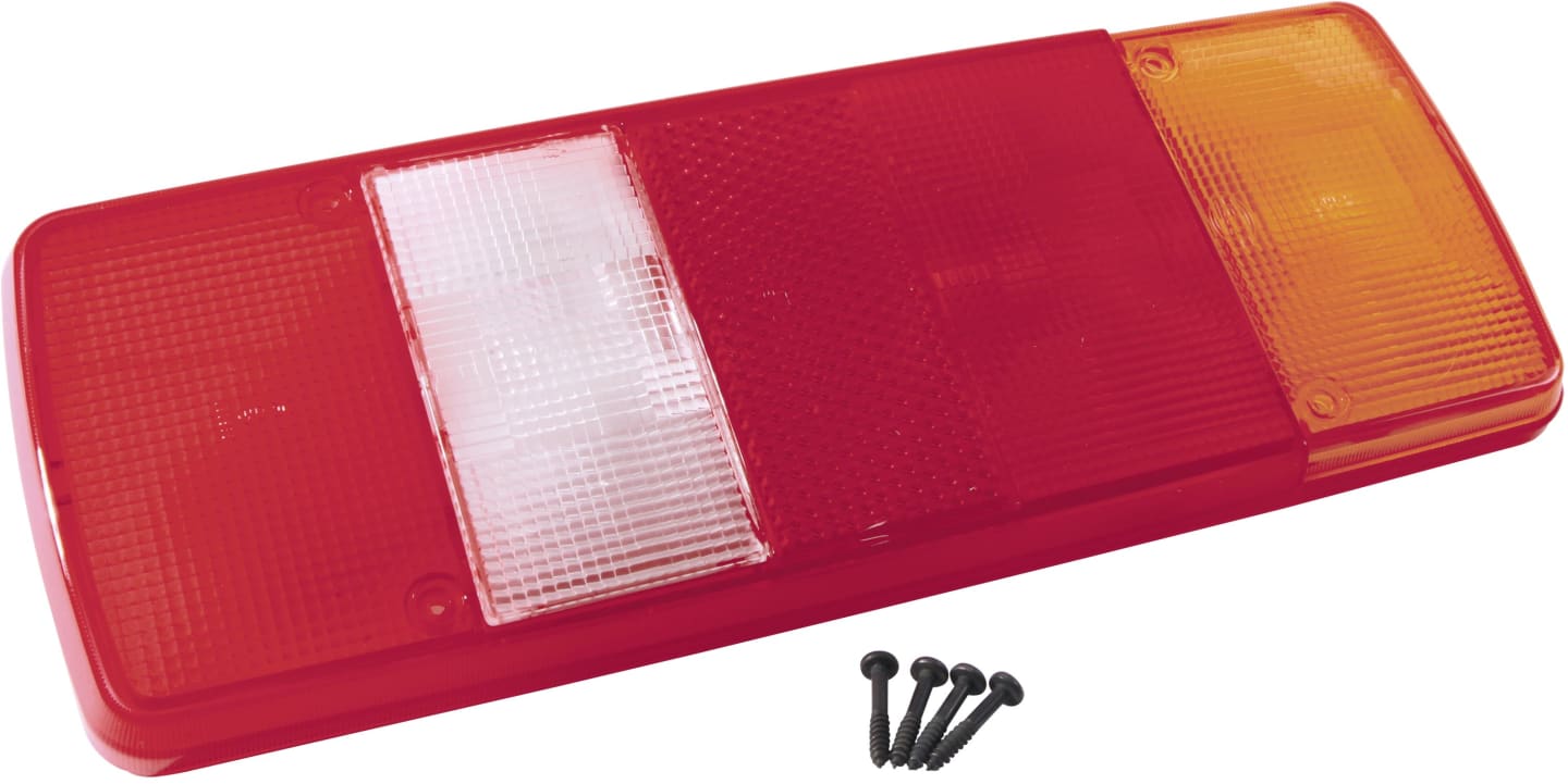 Hella® Lichtscheibe quadratisch, links/rechts, 343 x 133 mm, für Schlussleuchte mit Rückstrahler, 9EL 122 689-021