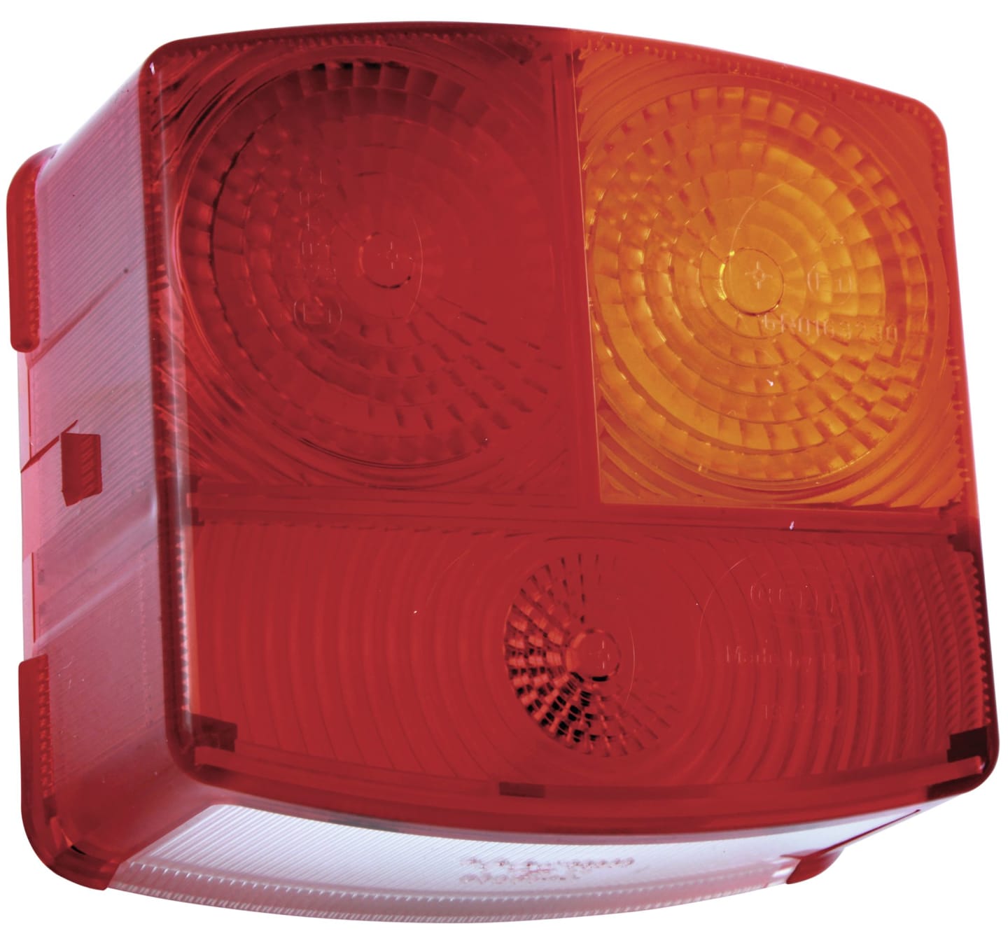Hella® Lichtscheibe quadratisch, links/rechts, 95 x 90 mm, für Schlussleuchte mit Kennzeichenlicht