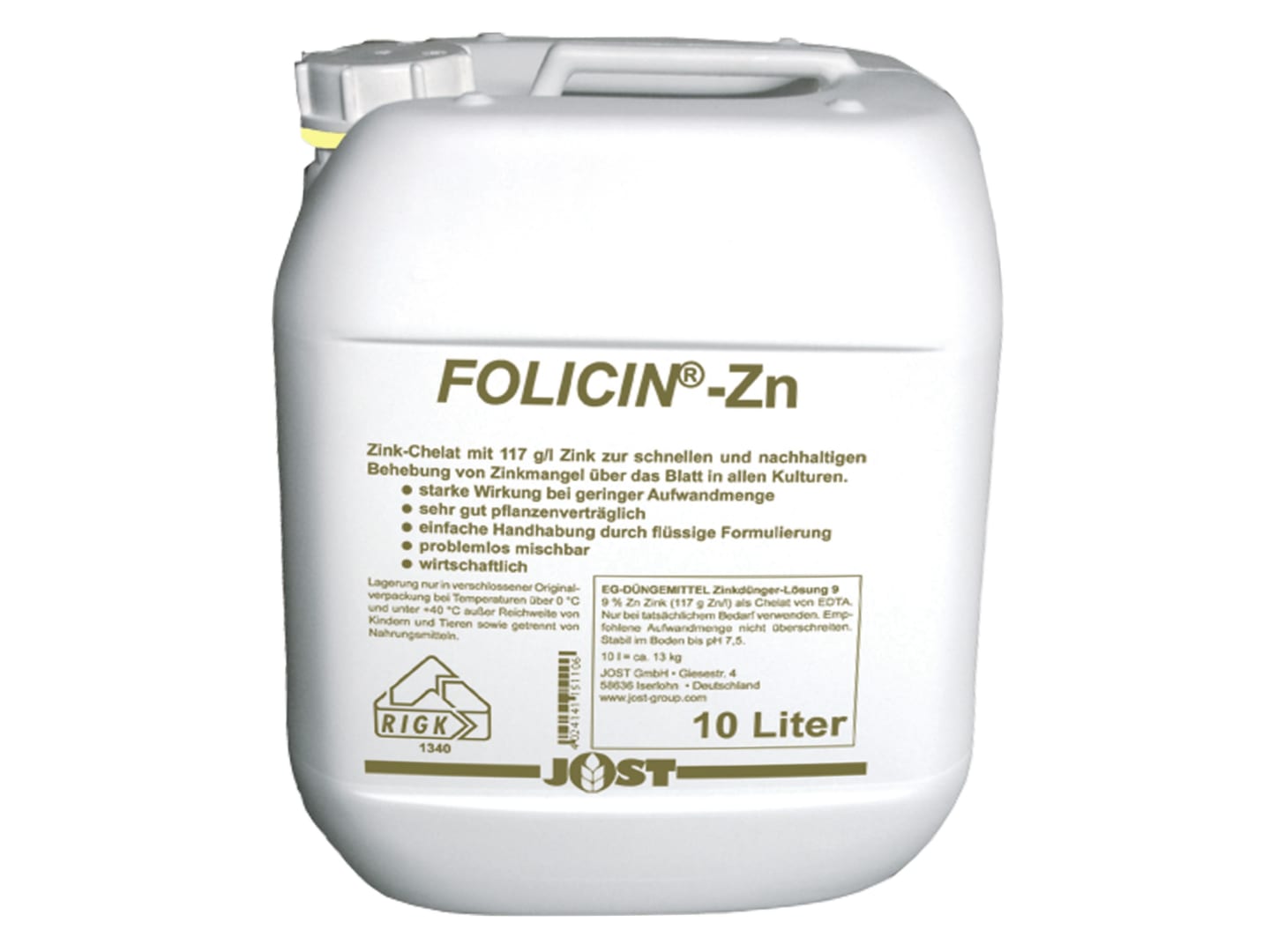 JOST FOLICIN-Zn flüssig 10 l Kanister flüssig