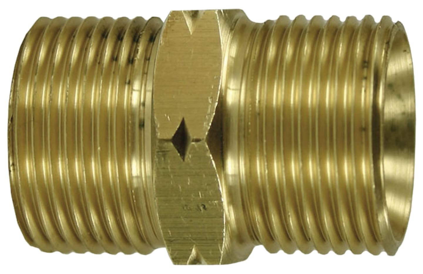 Gewindenippel M 21 x 1,5 AG, Messing
