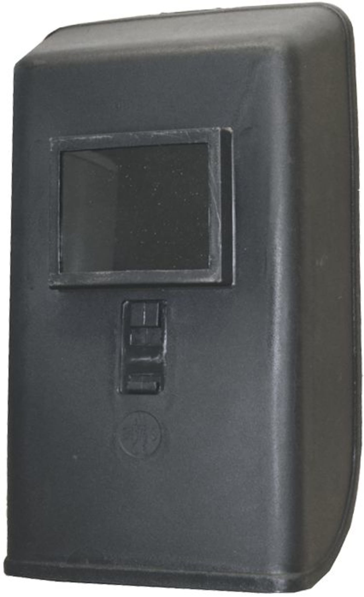 Freisicht-Schutzschild aus PP (Polypropylen), schwarz, Filterkassette 110 x 90 mm, ohne Gläser