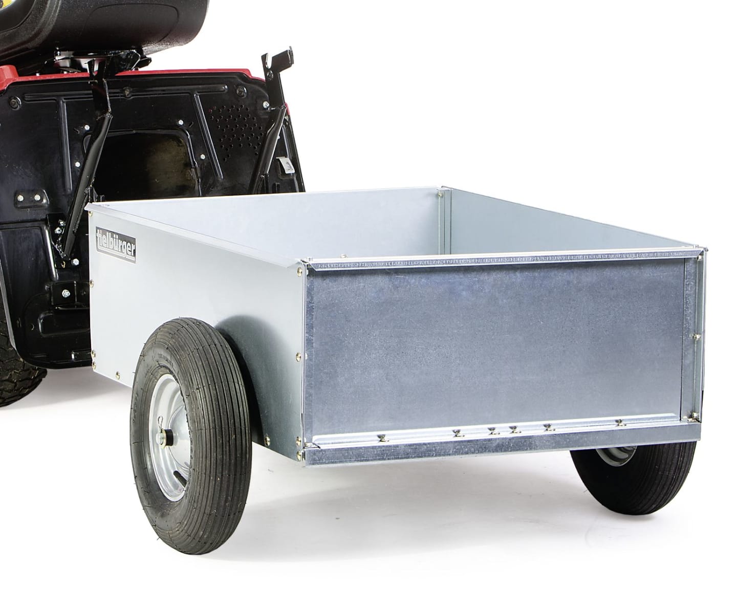 Tielbürger Anhänger "TA250", Tragkraft 200 kg, 1.050 x 750 x 305 mm, für Rasentraktoren, AO-001-001TS