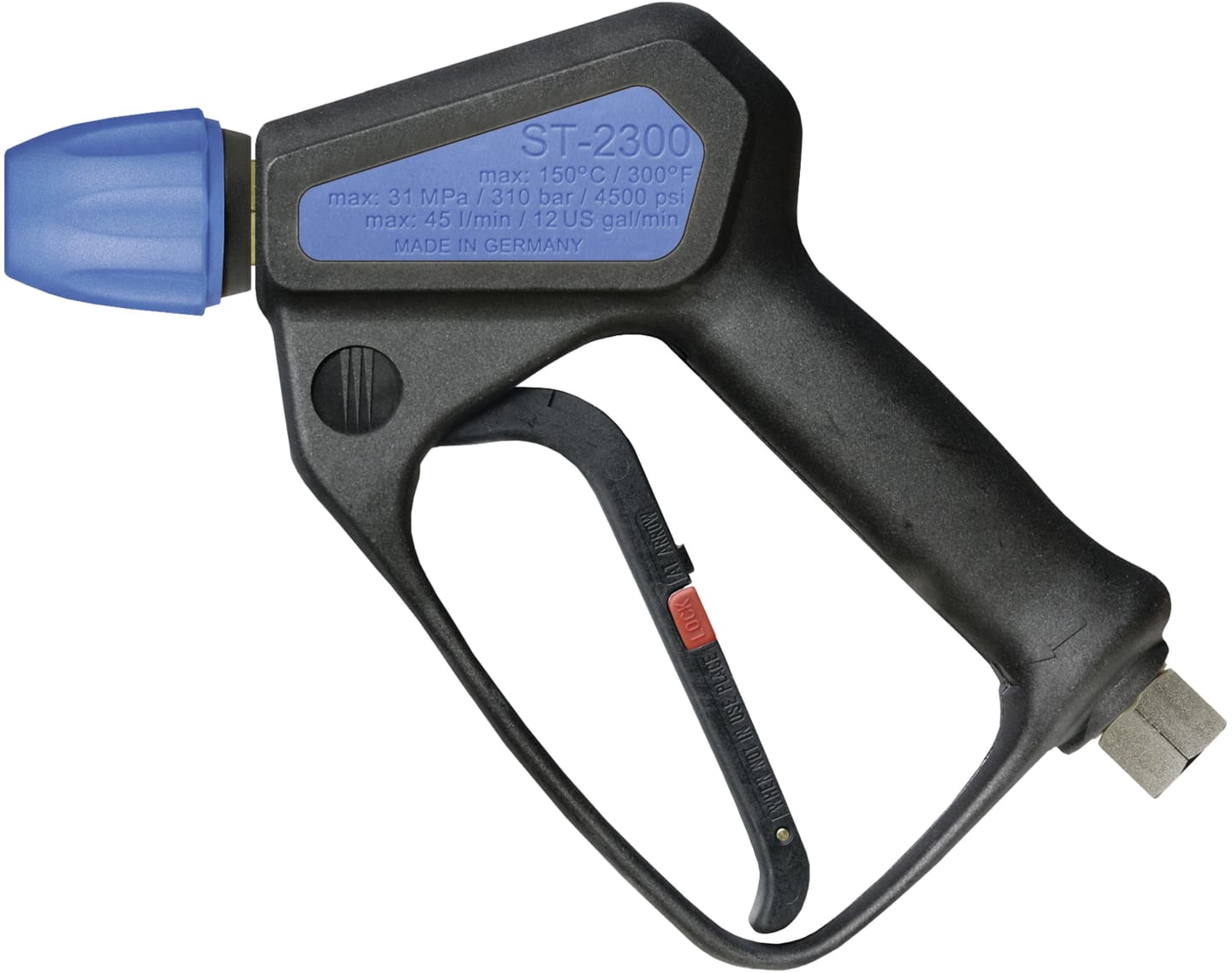 HD-Pistole "ST-2300" Eingang G 3/8" IG drehbar; Ausgang Kupplung KW