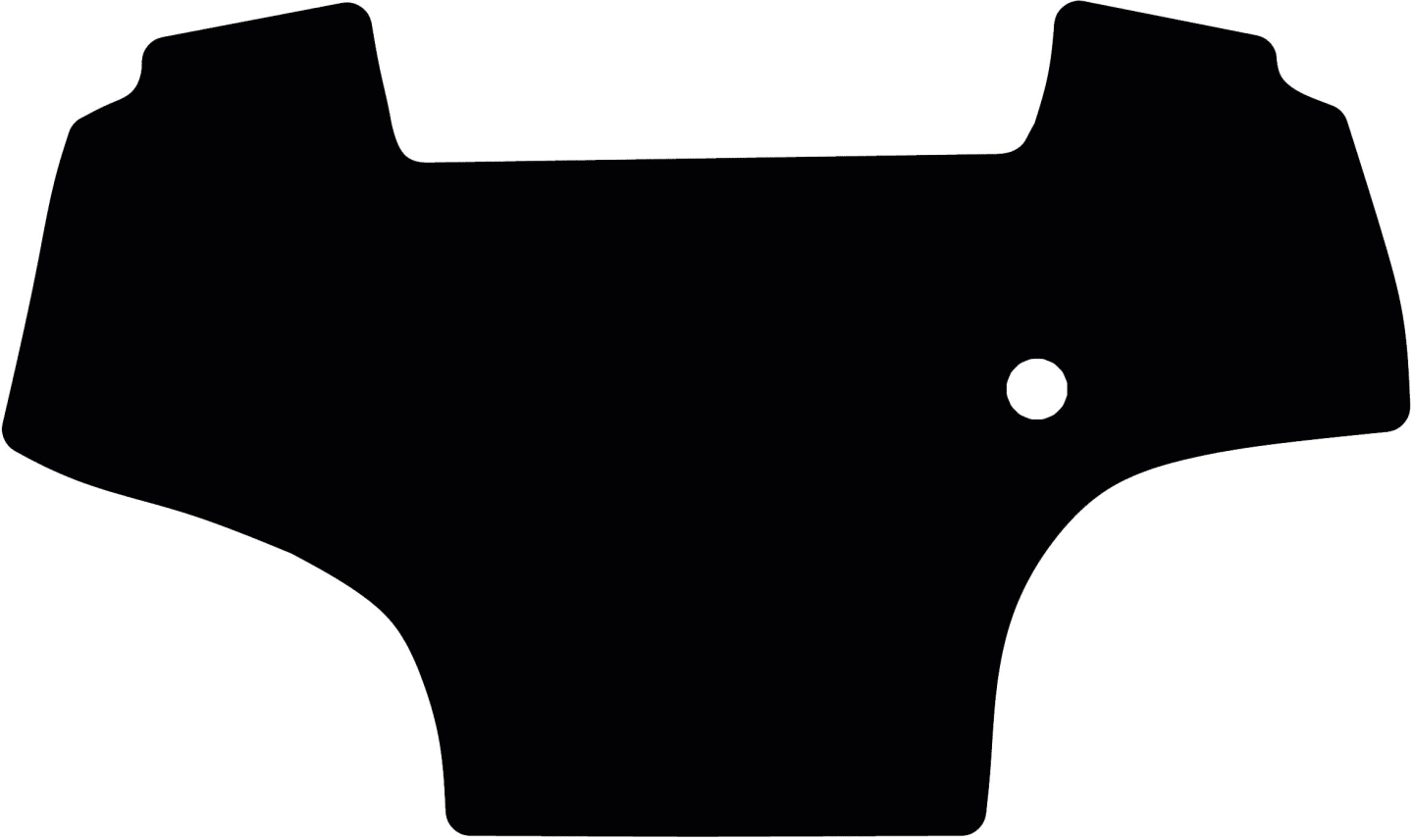 Fußmatte Velours schwarz, für Deutz-Fahr Traktor Agrotron Serie 6 Basis/RC-Shift/TTV, Serie 7 TTV, 8 TTV, 9 TTV, Maxi Vision Kabine, ab Bj. 17, 4 l Motor