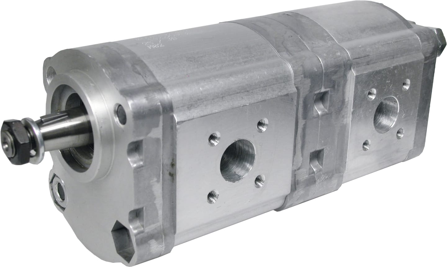 Hydraulikpumpe links doppelt Fördermenge 16,0 cm³/U; 14,0 cm³/U, für Deutz-Fahr DX 85, 90, 110, 120, 6.10, 6.30, 6.31 SE