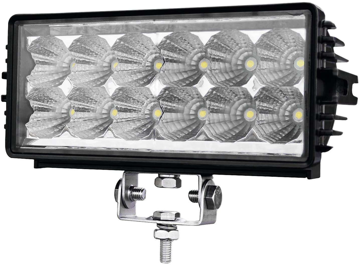 LED-Arbeitsscheinwerfer 2.700 lm/36 W, 12 – 28 V, 200 x 118 x 66 mm, weite Ausleuchtung