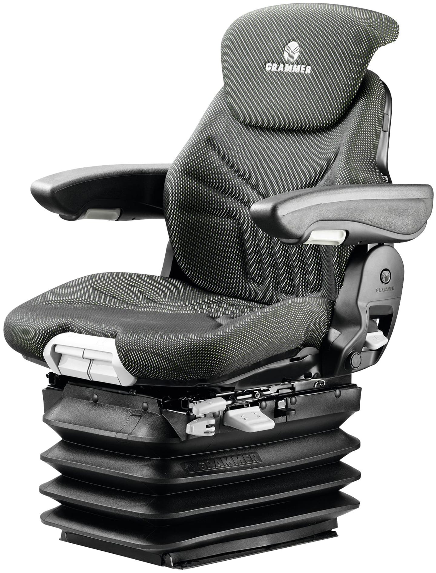 Grammer Traktorsitz "Maximo® Comfort Plus", ohne Sitzheizung, luftgefedert, Stoff, anthrazit/grün/silber