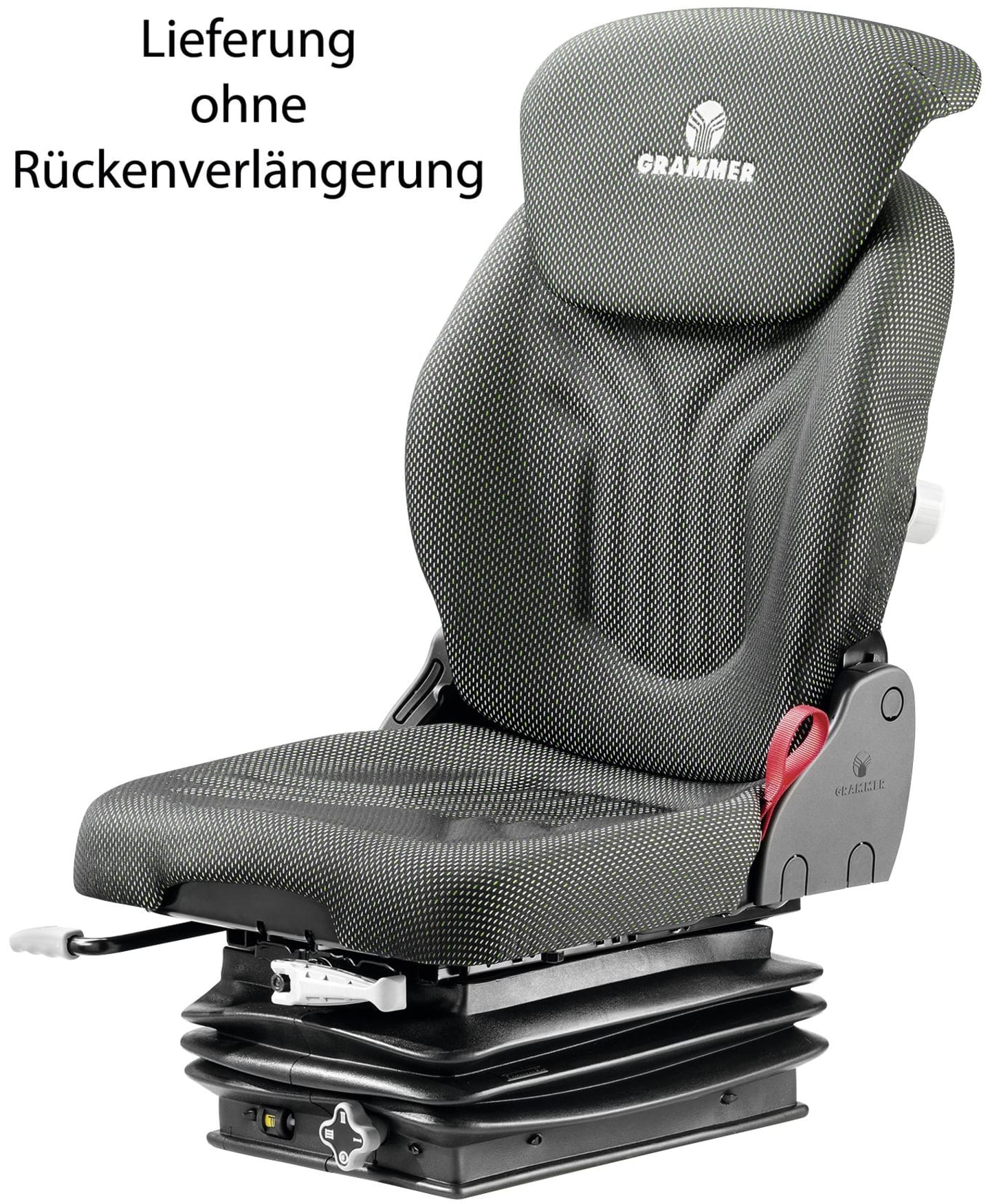 Grammer Traktorsitz "Compacto® Basic S", mechanisch gefedert, Stoff, anthrazit/grün/silber