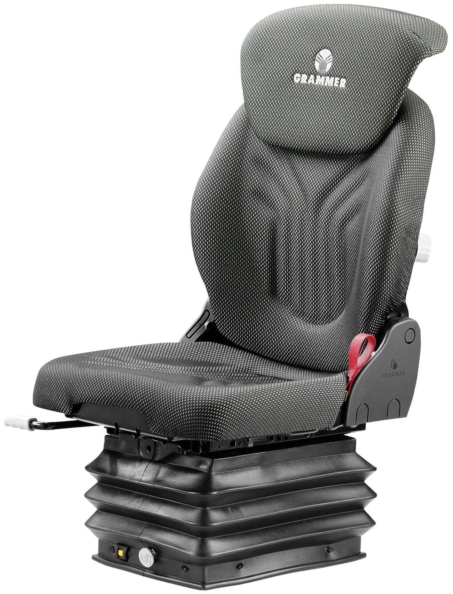 Grammer Traktorsitz "Compacto® Comfort S", luftgefedert, Stoff, anthrazit/grün/silber