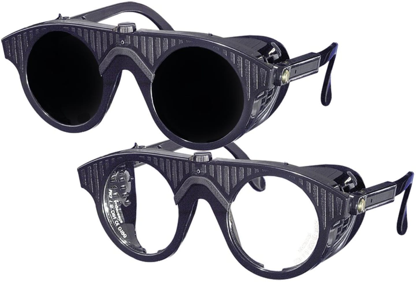 Schweißbrille Nylon mit Steg und seitlichem Blendschutz